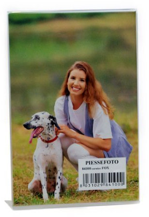 Cornice 15x20 Vert. da Tavolo in Plexiglass Nobile , Ultra- Trasparente e Leggero - Cornici a Giorno 15x20 cm. in Acrilico