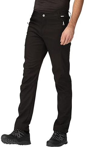 Regatta Pantaloni da Passeggio Geo Softshell da Uomo, Impermeabili, Antivento e Multi Tasche - Perfetti per l'esterno, l'escursionismo e Il Campeggio