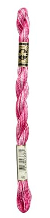 DMC 115 5-48 Pearl Cotton Thread, Variegated Baby Pink, Size 5