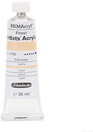 Schmincke – PRIMAcryl® - feinste Künstler-Acrylfarben, Elfenbein - 35 ml