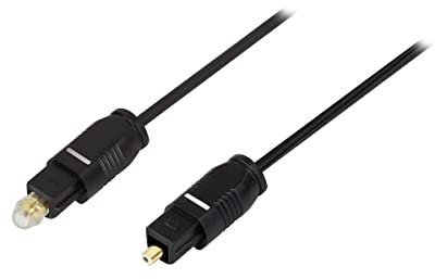 LogiLink CA1012 - Cable audio de fibra óptica (2x toslink male, 10 m) negro