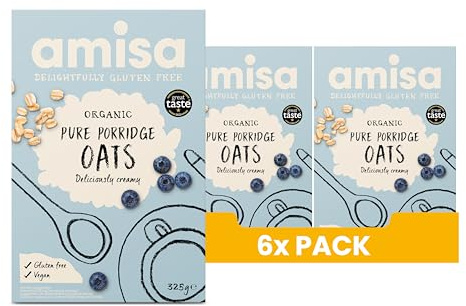 Amisa Gluten Organique Bouillie D'Avoine Pure Exempte 325G
