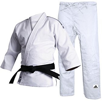 adidas J500 Unisex Judo-Uniform, Weiß, 7/200 cm