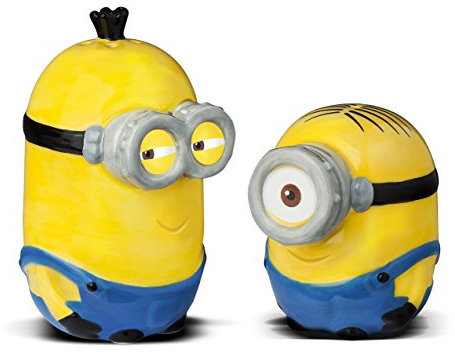 Minions 2, ensemble de salière et poivrière en céramique Multicolore 2 piezas