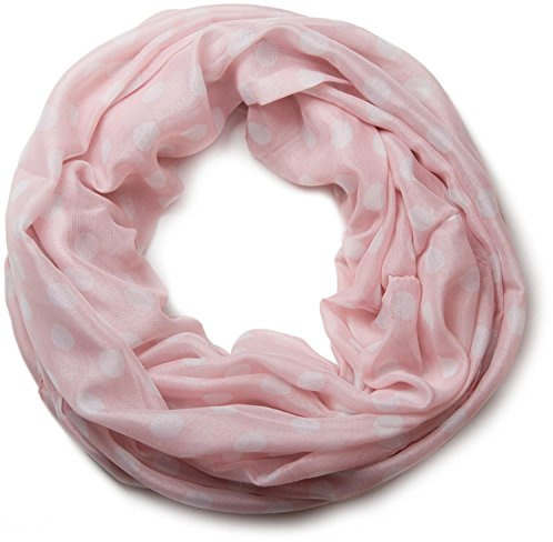 styleBREAKER Loop-halsduk,prickig, viskos, 90x105 cm, Rosa