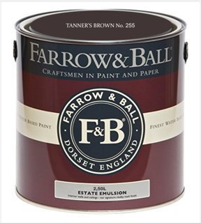 Farrow & Ball Estate Emulsion Farbe 2.5 Liter Braun255 Matt