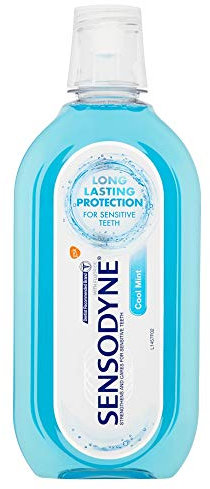 Sensodyne Mouthwash for Sensitive Teeth, Enamel Care Alcohol Free Mouthwash For Healthy Gums And Strong Teeth, Cool Mint Flavour, 500 ml