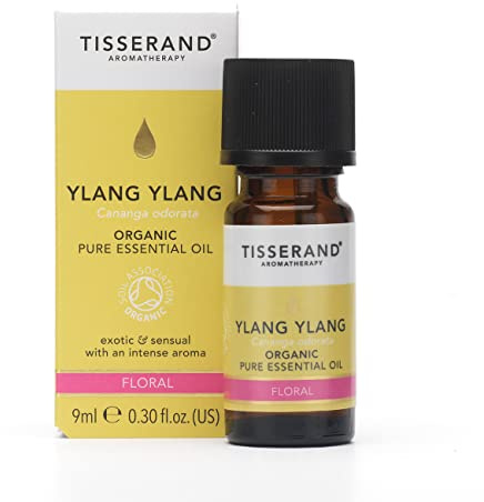 Tisserand Ylang Ylang Organic Essential Oil - 9ml | Sweet & Floral Ylang Ylang Aroma, 100% Natural Pure Essential Oils, Uncompromising Quality, Certified Vegan