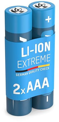 ANSMANN Extreme Lithium Batterie AAA Micro 2er Pack - 1,5V, LR3 - hohe Kapazität, extrem leich, 700% mehr Power