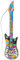 W WIDMANN MILANO Party Fashion - Aufblasbare Gitarre, Länge circa 105 cm, Instrument, Luftgitarre, Mottoparty, Karneval
