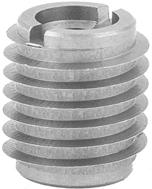 E-Z Lok 400-4-CR 400-4 Threaded Insert, Stainless Steel, 0.500 L, Knife Thread, 1/4-20 Internal Threads, 0.625, 18-8 Stainless Steel (Pack of 10)
