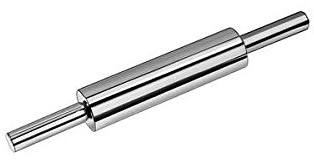 LOUIS TELLIER N3720 Teigroller mit ovalem Griff Edelstahl 48 cm.