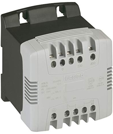 Legrand 042845 Transformateur de Sécurité, Primaire 230V à 400V et Secondaire 12V à 24V, 310VA
