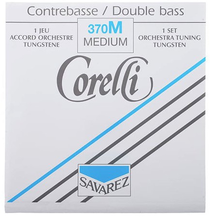 CUERDAS CONTRABAJO - Salvarez (Corelli 370/M) (Juego Completo/Tungsteno/Orchestra) Medium Bass 4/4