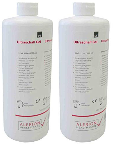 2x 1000ml Ultraschall-Gel Sono-Ultraschall Gel Kontakt-Gel Medizinisch Gleit-...