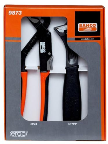 Bahco 9873 Plumber's Set, Black/White,