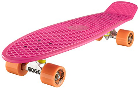 Ridge Origina 27 Nickel Cruiser Skateboard, Unisex-Youth, Rosa, 69 cm