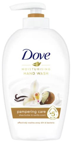 Dove Flüssigseife Pflegende Hand-Waschlotion Pure Verwöhnung Seifenspender, 250 ml