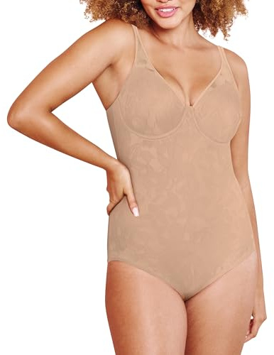 Bali womens Ultra Light Briefer Fajas Df6552 Shapewear Bodysuit, Nude, 36D US