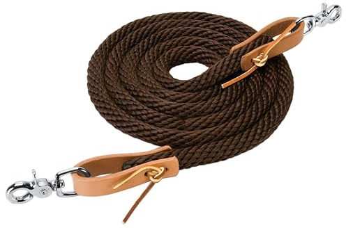 Weaver Leather Poly Roper Redine Marrone, 3/8 x 8'