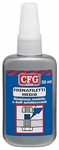 CFG FRENAFILETTI MEDIO 50ml - Sigillante per Giunti Pneumatici e Idraulici - Sostituisce Rondelle e Dadi Autobloccanti - Alta Viscosità