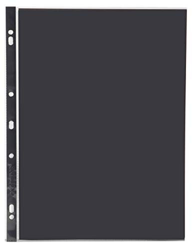 Clairefontaine PDSA4Z Goldline Packung (mit 10 Ersatzhüllen für Zeichenmappen, antistatisch, säurefrei, glatt, DIN A4, 21 x 29,7cm, 150µ, 3-fach Lochung) transparent