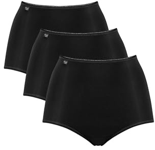 Sloggi 24/7 Microfibre Maxi C3P Femme, Black, 48