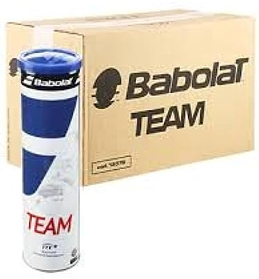 Babolat Team Boîte de 18 tubes de 4 balles de tennis