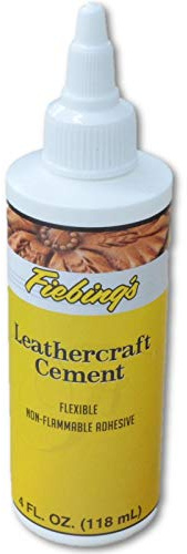 The Leather Guy Fiebings Leathercraft Cement 4 oz Tanners Bond Glue by