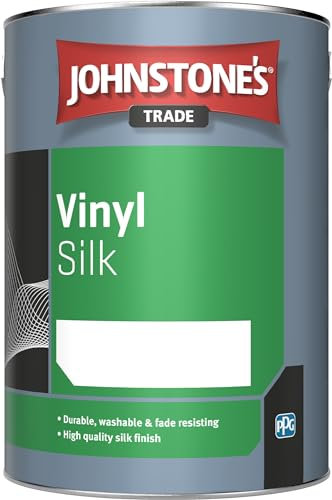 5LTR - JOHNSTONES TRADE VINYL SILK EMULSION BRILLIANT WHITE