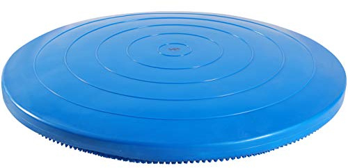 JFIT Inflatable Balance and Stability Disc - LARGE 26 Large Yoga Wobble Cushion Trainer - Core Fitness and Workout Equipment Discs for Home, Office Chair, Ankle Strength and Pet Activity