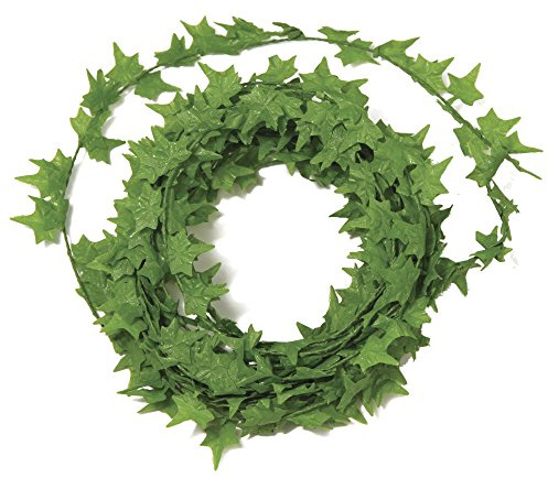 Rayher Efeu-Girlande, Rolle 3 m, künstliche Mini-Efeugirlande aus biegsamem Draht, kleine filigrane Blätter, für Dekorationen, Hochzeit, Kommunion, 5109211