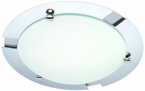 Briloner Leuchten Badlampe, Badleuchte, Deckenleuchte 1 x E27 max. 60 Watt, IP 23, chrom - weiß