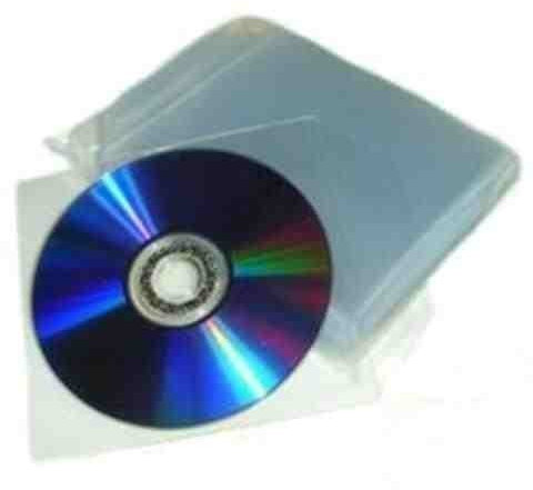 eXpress Net 100 Plastic CD Wallets-Clear CD / DVD Sleeves - High Quality