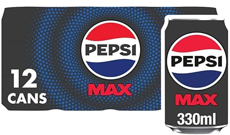 Pepsi Max Cans, 12 x 330ml