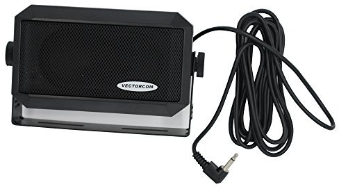 VECTORCOM Externer Lautsprecher/CB-Lautsprecher für Amateurfunk, rechteckig, 3,5-mm-Anschluss, 5 W, CB und Scanner TRD550