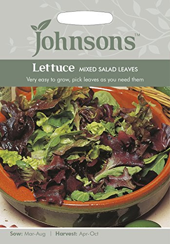 Johnson's 11893 Vegetable Seeds, Lettuce Mixed Salad Leaves