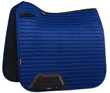 LeMieux Dressage Suede Square Saddle Pad - Saddle Pads for Horses - Equestrian Riding Equipment and Accessories (Benetton Blue - Large)