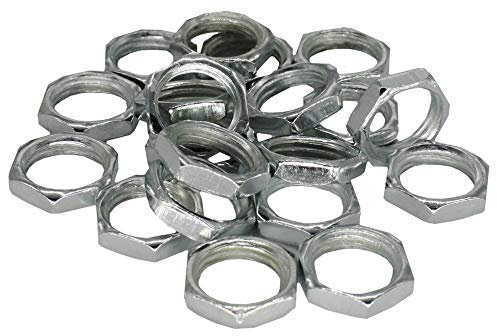 20x Sechskantmutter M8x1 SW12 H.3mm ISO-Feingewinde DIN 13-5 verzinkt Schlüsselmutter Gewindemutter