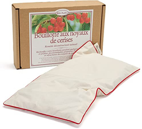 MILLE OREILLERS Bouillotte aux noyaux de cerises - 20 x 40 cm