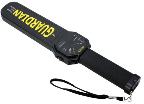 Bounty Hunter The Guardian Security Metal Detector, Compact Handheld with Audio, Silent-Vibration & LED Alerts, 3 Operating Frequencies, 8.0kHz, Low Switch for Object Differentiation