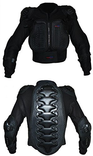 Protectwear Protektorenhemd, Protektorenjacke Kinder für Motocross, Ski, Snowboard, Schwarz, XS