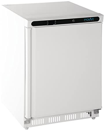 Polar Refrigeration C-Series 150W Under Counter Freezer 140 Litre, White, Energy Rating A, -25°C to -10°C, 855(H)x600(W)x595(D)mm, Total Usable Capacity: 78 Litre, 2 Shelves, R600a | CD611