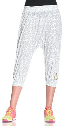 Zumba Fitness Aztec Harem Pantacourt Femme Wear It Out White FR : M (Taille Fabricant : M)