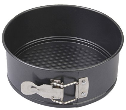 Gabkey 8 inch circular Springform interlocking and leak- proof seal carbon baking C ake Pan