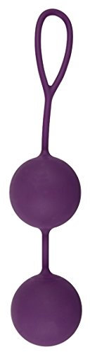 Sweet Smile XXL Balls - softes Liebeskugel-Duo mit innen rotierenden Kugeln, Loveballs mit Vibration für sie, Sexspielzeug für Beckenbodentraining, lila