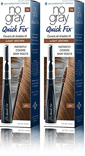 No Gray Quick Fix Instant Touch-Up for Gray Roots (Set of 2, Light Brown)