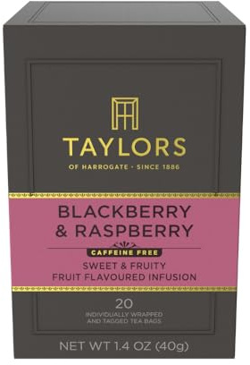Taylors BlackBerry & Raspberry 20 Tagged Teabags 50g