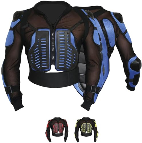 German Wear, Protektorenjacke Motorrad Motocross Skatebording Protektoren Armour KörperPanzer Größe: 52/L