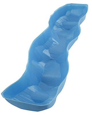 Ferrari & Arrighetti Corso d'Acqua per Ruscello, Vaschetta a Forma di Fiume per Presepe, Plastica, Azzurro, 33 x 8 x 4 Cm